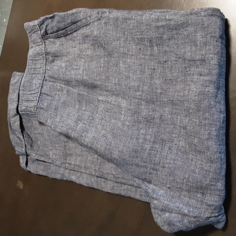 RACHEL Rachel Roy Cropped Ankle Pants in Chambray Blue